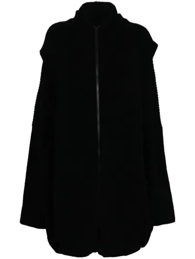 Yohji Yamamoto Layered-design Cardigan In Black