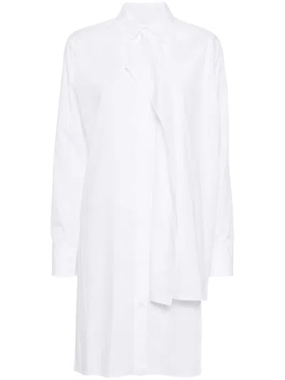 Yohji Yamamoto Layered-design Shirt In 中性色