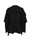 Yohji Yamamoto Layered Open-front Jacket In Black