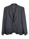 Yohji Yamamoto Layered Single-breasted Fastening In Gray