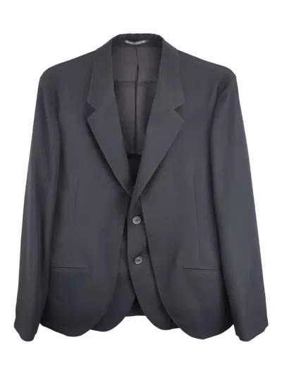 Yohji Yamamoto Layered Single-breasted Fastening In Gray