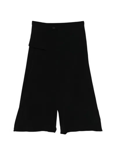 Yohji Yamamoto Layered Skirt In Black