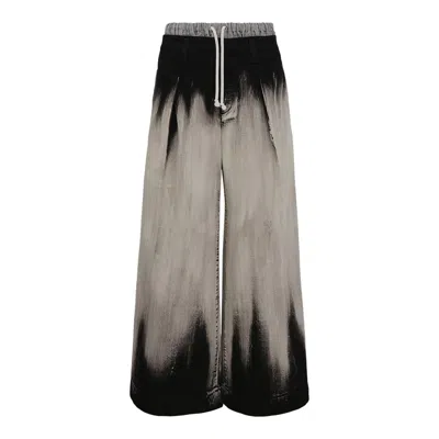 Yohji Yamamoto Layered-like Wide Pants In Gray
