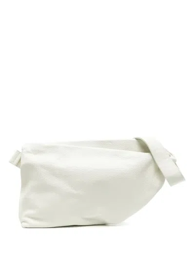 Yohji Yamamoto Leather Belt Bag In White
