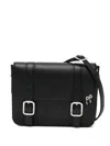 Yohji Yamamoto Leather Shoulder Bag In Black