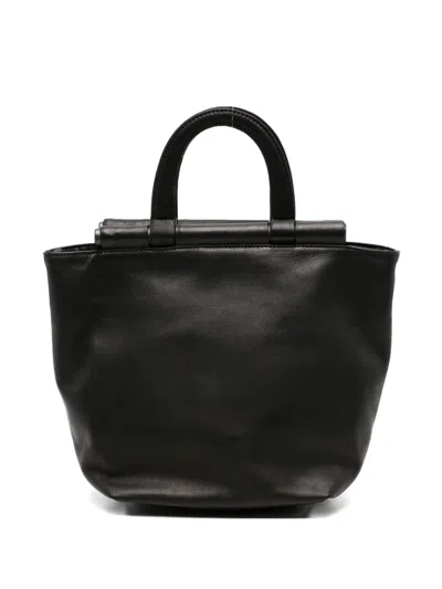 Yohji Yamamoto Leather Tote Bag In Pink