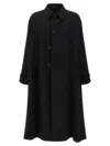 Yohji Yamamoto Light Wool Trench Coat Coats And Trench Coats Black In Black