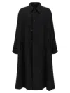 Yohji Yamamoto Light Wool Trench Coat Coats And Trench Coats Black In Black