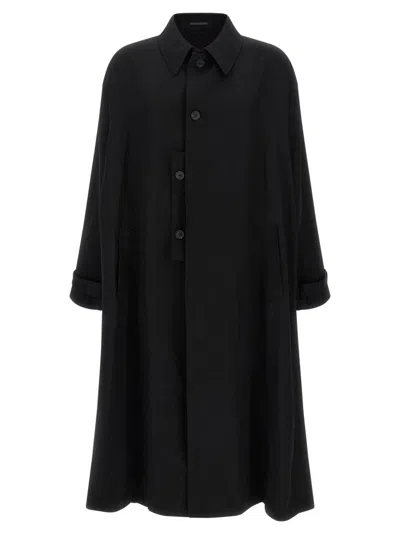 YOHJI YAMAMOTO LIGHT WOOL TRENCH COAT