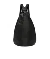 Yohji Yamamoto Logo-embossed Leather Backpack In Black