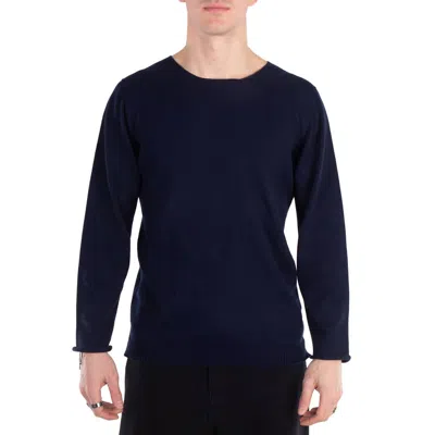 Yohji Yamamoto Logo-embroidered Jumper, Brand Size 3 (large) In Blue