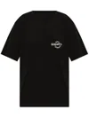 Yohji Yamamoto Logo-embroidered T-shirt In Schwarz