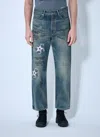 Yohji Yamamoto Blue Neighborhood Edition Savage Denim Dp Basic Jeans In Blue