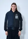 Yohji Yamamoto Black Neighborhood Edition Ma-1 Bomber Jacket In Black