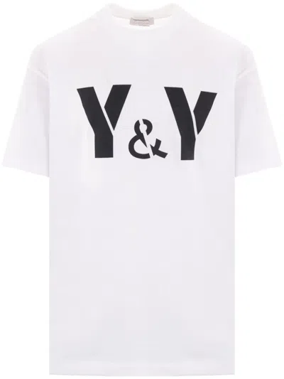 Yohji Yamamoto Logo-print T-shirt In White