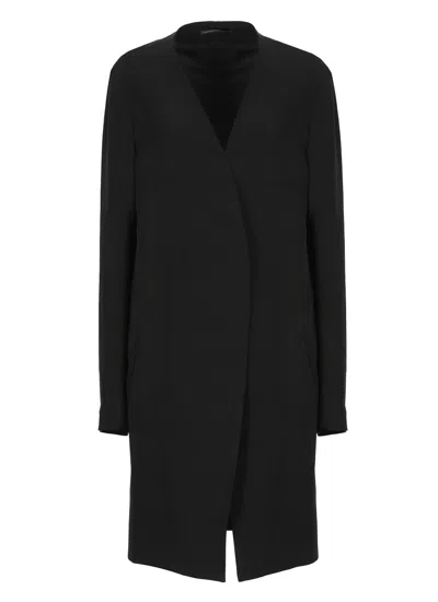 Yohji Yamamoto Long Blazer In Black