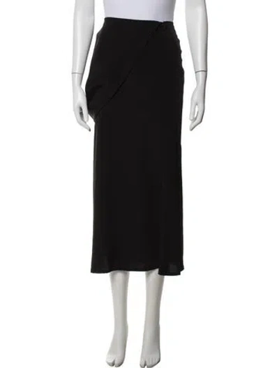 Pre-owned Yohji Yamamoto Long Skirt In Black