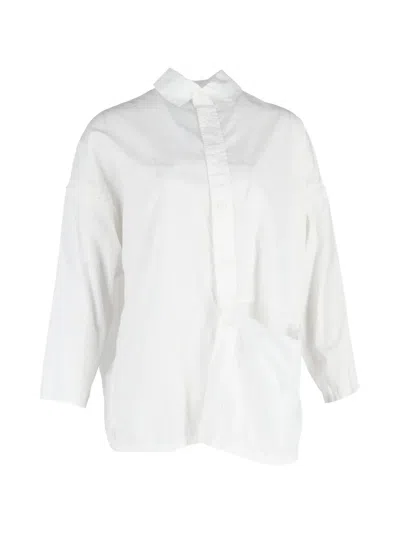 Pre-owned Yohji Yamamoto Long-sleeve Buttoned Shirt In White