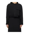 Yohji Yamamoto Long Sleeve Casual Jacket In Black