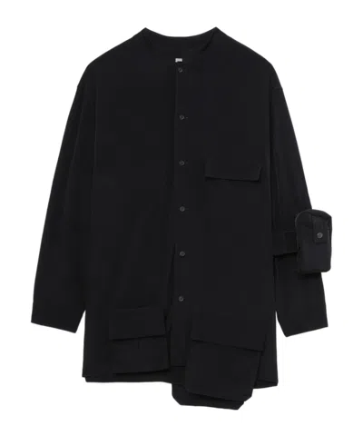 Yohji Yamamoto Long Sleeve Jacket In Black