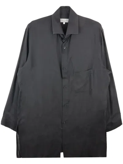 Yohji Yamamoto Long Sleeve Shirt In Grau