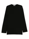 Yohji Yamamoto Long-sleeve T-shirt In Black