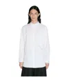 Shop Yohji Yamamoto Long-sleeved Shirt In White