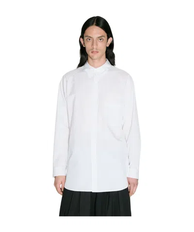 Yohji Yamamoto Long-sleeved Shirt In White