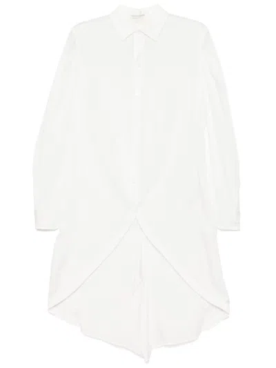Yohji Yamamoto Long-sleeved Shirt In White