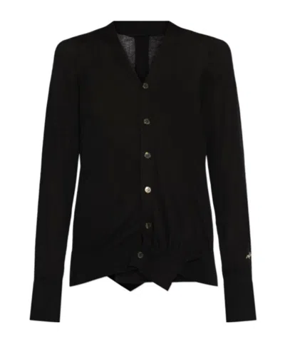 Yohji Yamamoto Long-sleeved Sweater In Black