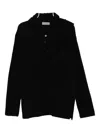 Yohji Yamamoto Long-sleeved T-shirt In Black