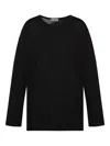 Yohji Yamamoto Long-sleeved T-shirt In Black