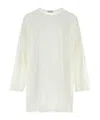 Yohji Yamamoto Drop-shoulder Long-sleeved Cotton T-shirt In White