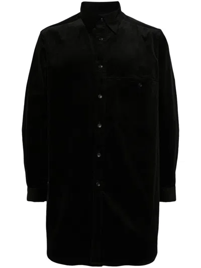 Yohji Yamamoto Long Sleeves Shirt In Black