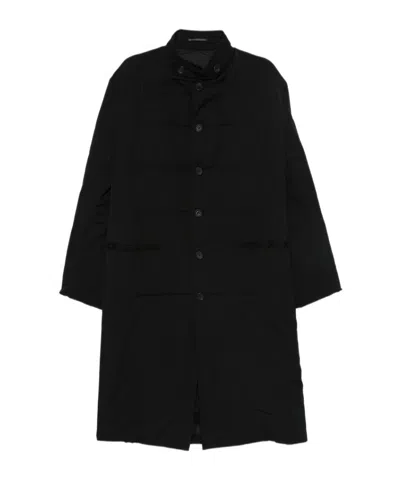 Yohji Yamamoto Long-sleeved Coat In Black