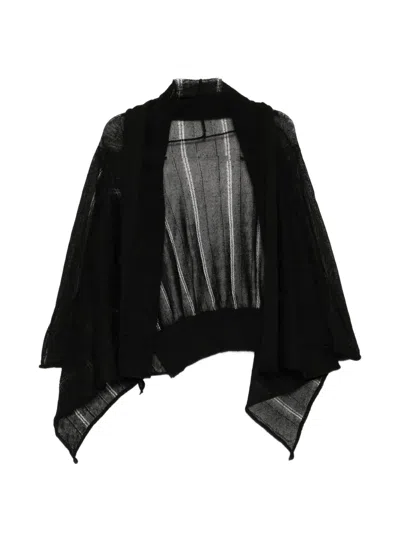 Yohji Yamamoto Long-sleeves Cardigan In Black