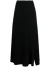 Yohji Yamamoto Luminary Panelled Maxi Skirt In Schwarz