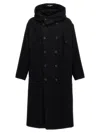 YOHJI YAMAMOTO YOHJI YAMAMOTO 'M W FRONT HOODED' COAT