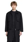 Yohji Yamamoto Casual Jacket In Black Wool In Black