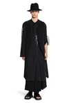 Yohji Yamamoto Coat With Voluminous Sleeves In Black In Black