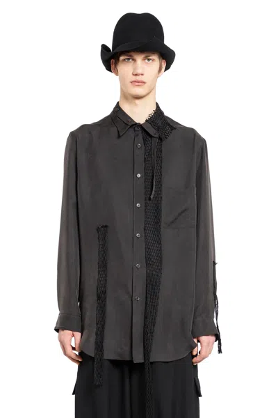 Yohji Yamamoto Man Grey Shirts