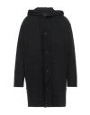 Yohji Yamamoto Man Overcoat & Trench Coat Black Size 3 Cotton In Black