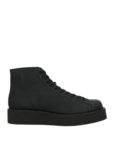 Yohji Yamamoto Man Sneakers Black Size 5 Cow Leather