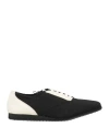 Yohji Yamamoto Man Sneakers Black Size 7 Cotton, Leather In Black