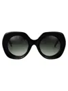 Yohji Yamamoto Matt Black Acetate Sunglasses