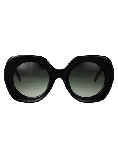 Yohji Yamamoto Matt Black Acetate Sunglasses
