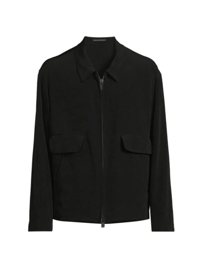 Yohji Yamamoto Men's Blouson Zip Twill Jacket In Black