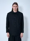 Yohji Yamamoto Long Sleeve Casual Jacket In Black