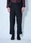 Yohji Yamamoto Men Drawstring Track Pants In Blue