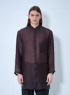 Yohji Yamamoto Lightweight Button-down Shirt In Brown